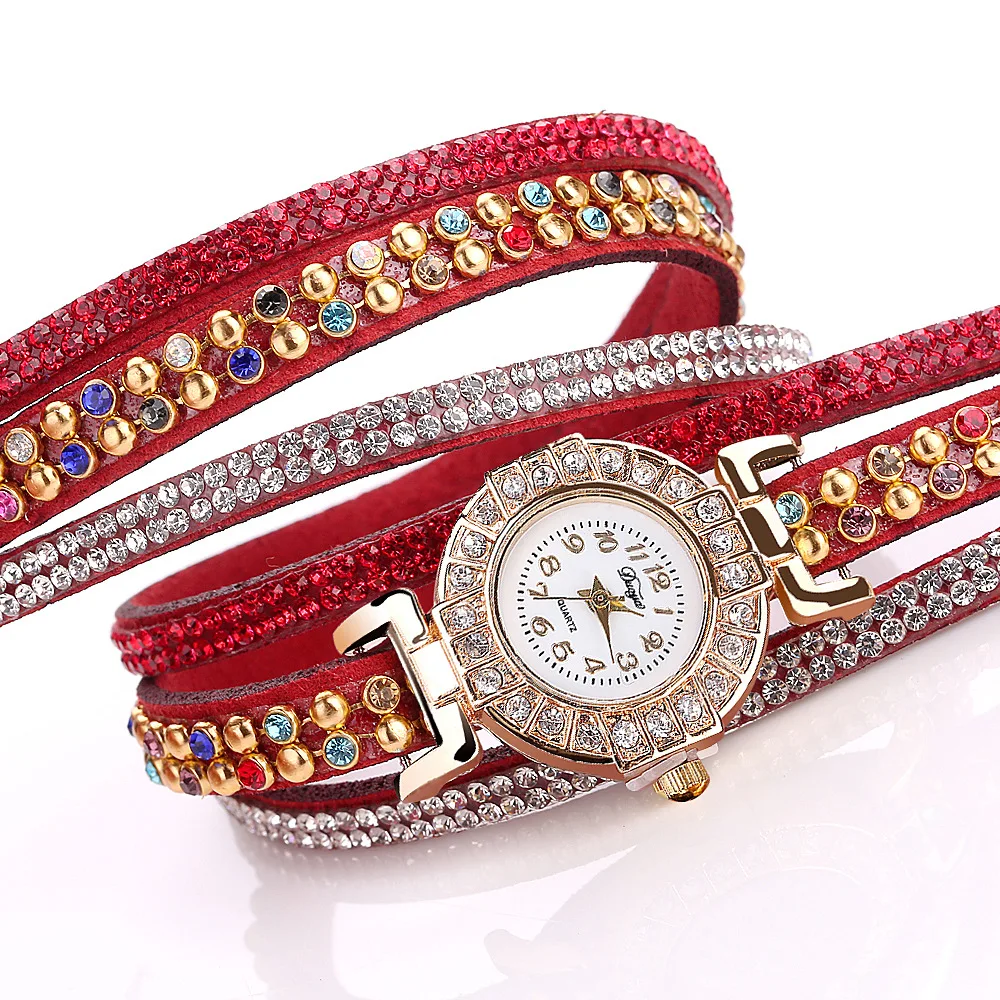 2018 Новый Для женщин кварцевые часы браслет Повседневное Мода Rhinestone наручные