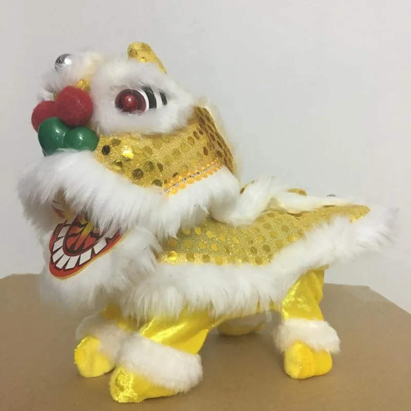 Электрическая игрушка плюшевая Лев Электрический Zhaocai игрушка "Лев" детский подарок Традиционный китайский игрушки A005 1 шт./лот