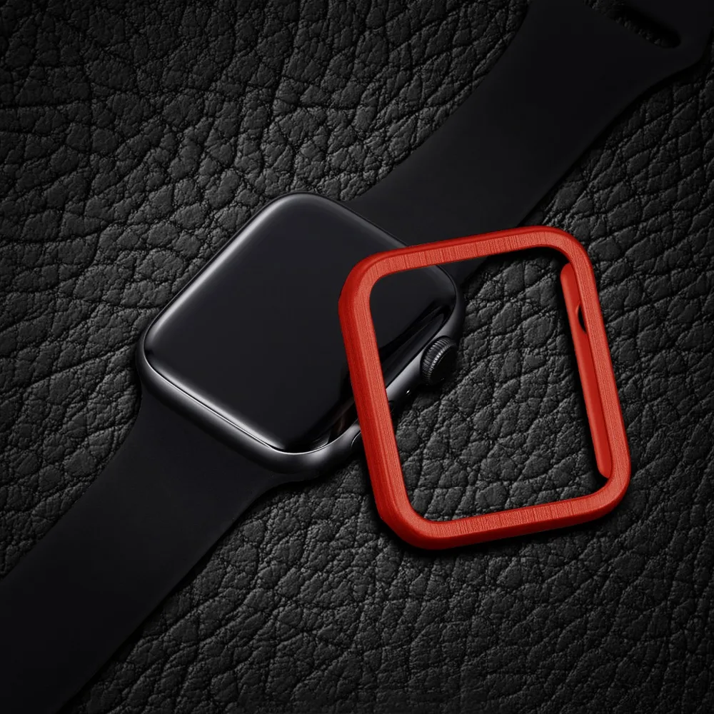 Матовый металлический корпус для Apple Watch случае 42/38/44/40 мм совместимый для iWatch серии 4 3 2 1 мужчины и женщины часы защитный чехол