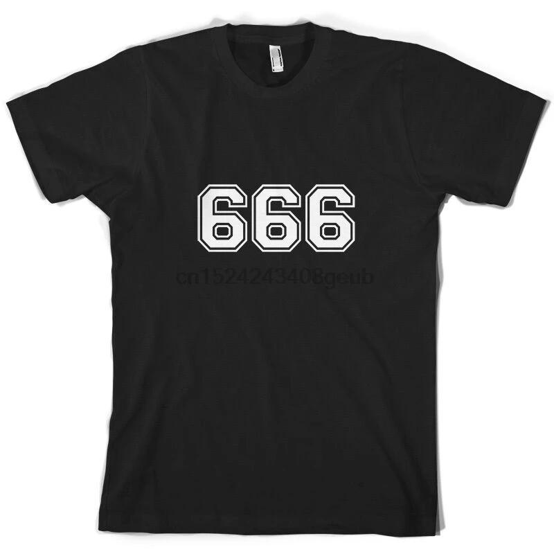 Мужская футболка для колледжа 666 10 цветов сатана дьявол страшная бесплатная