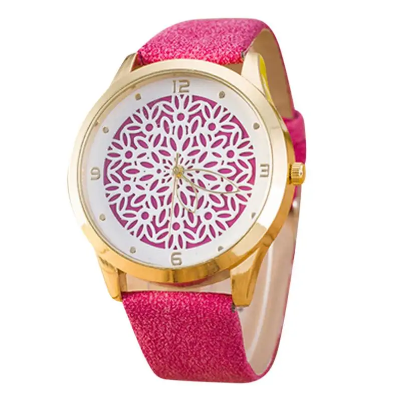 Relojes mujer Часы для женщин Простые Модные женские кожаные уникальный дизайн кварцевые наручные часы подарок для влюбленных montre femme# D - Цвет: C