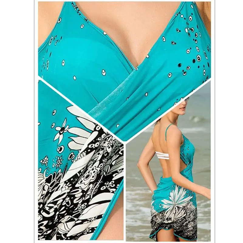 Пляжное бикини накидка для отдыха пляжная одежда Сексуальный Слинг женское