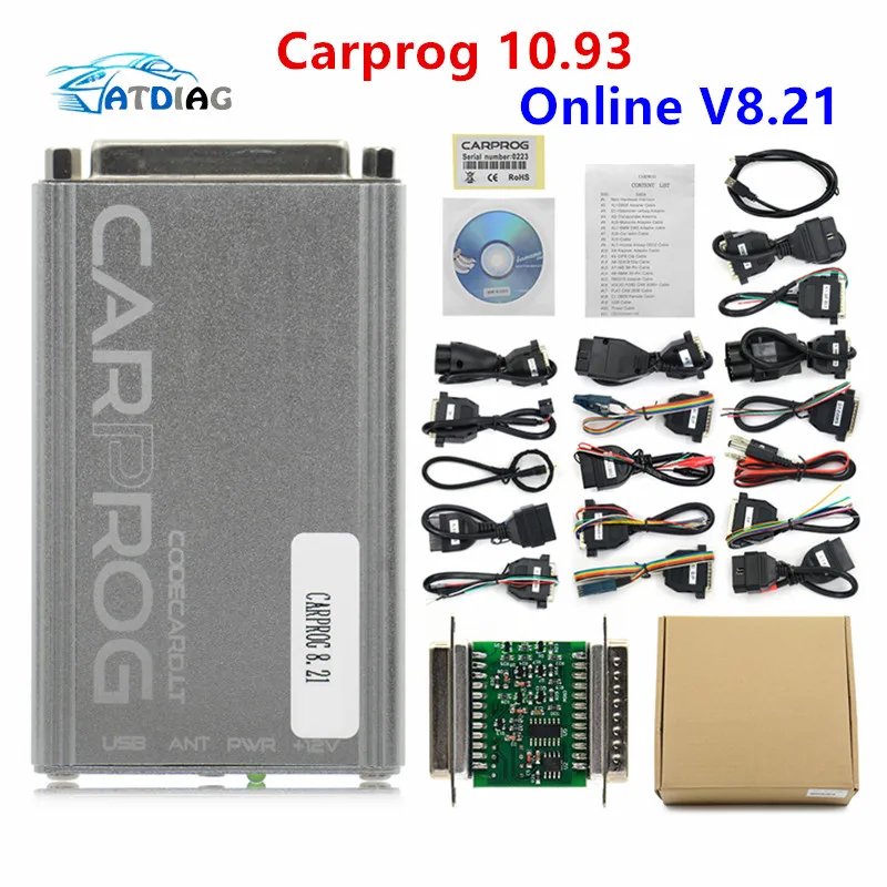 Фонарь Carprog FW V8.21 v10.05 V10.93 Полный комплект с 21 адаптером все фонари инструмент для