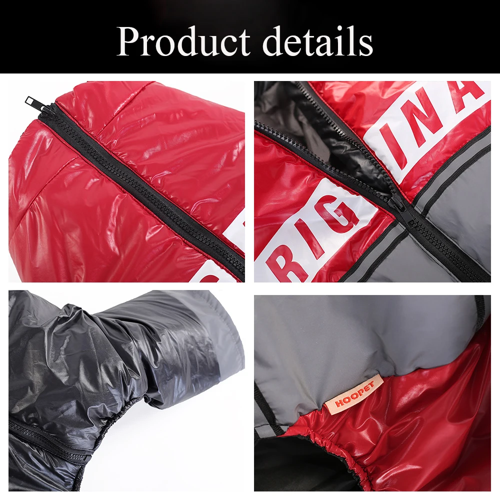 HOOPET куртка для больших собак кожаная одежда зимняя четыре ноги теплая одежда| |