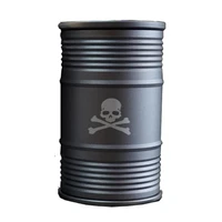multi function edc tool storage barrel ashtray creative aluminum storage tank small oil drum water tank car personality gift