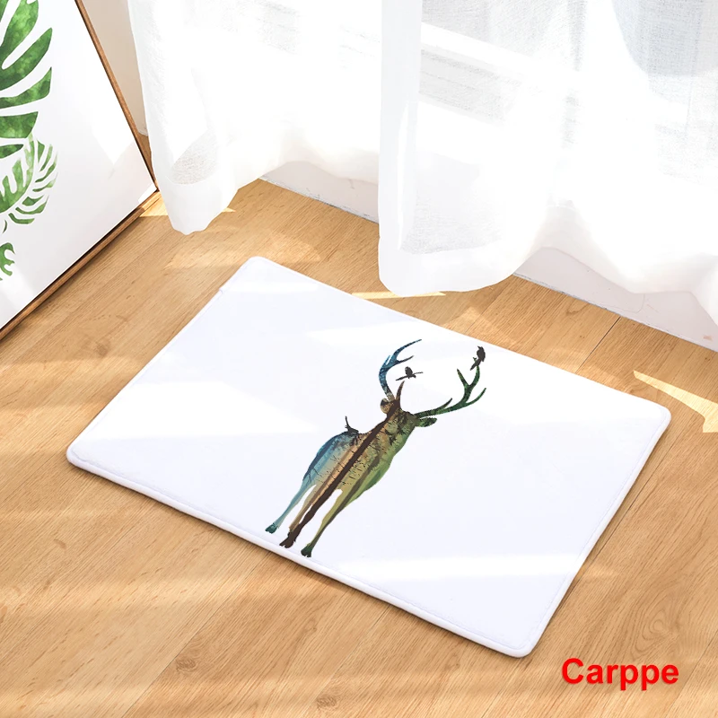 2017 новые ковры с животным принтом Нескользящие кухонные коврики для дома
