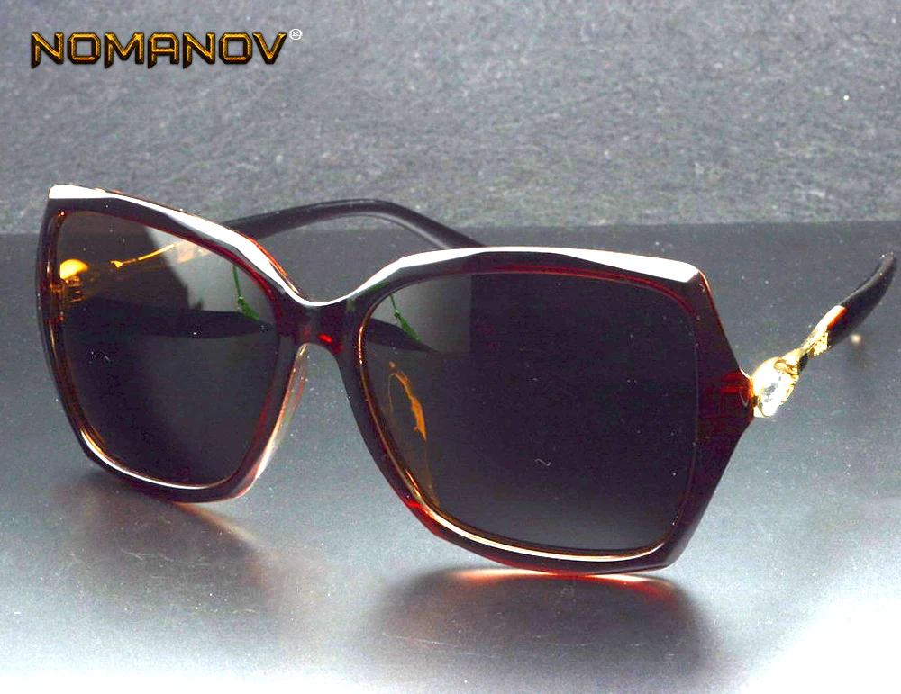 Женские поляризационные солнцезащитные очки бабочки большого размера от 1 до 6 по