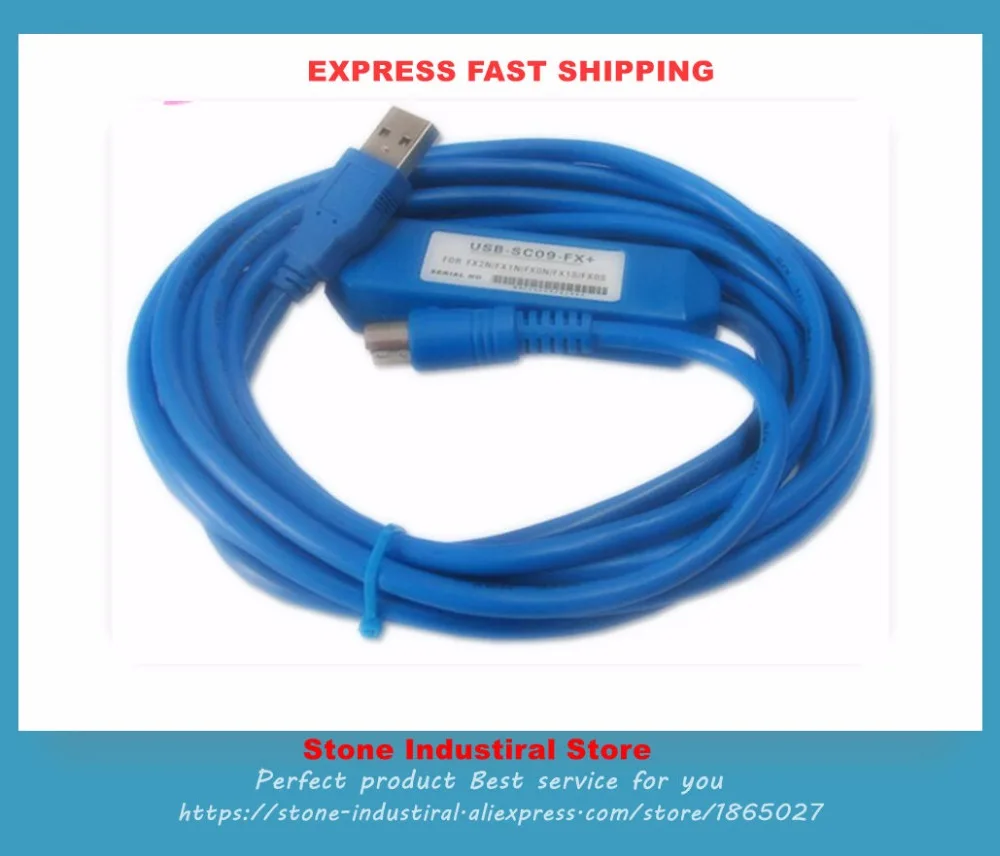 SC09 FX кабель для FX1N 2N 1S 3U серии PLC программирования USB загрузки Кабели к RS422 адаптер