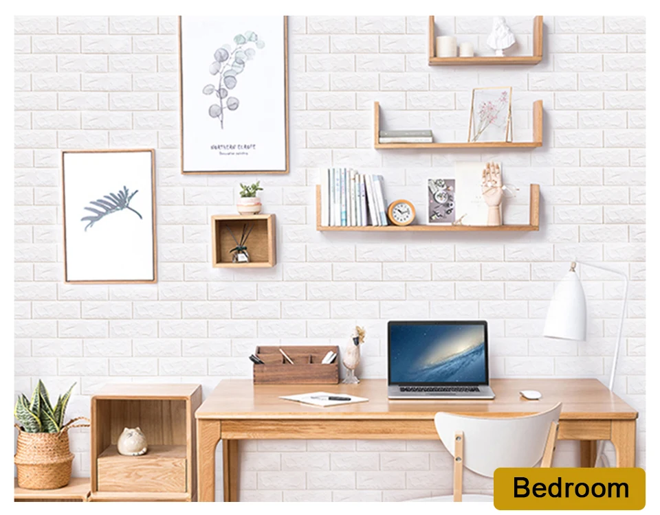 3D обои Декорации для комнаты стикер белый DIY креативные водонепроницаемые обои звуконепроницаемые столкновения детской контактной бумаги 70 см* 77 см