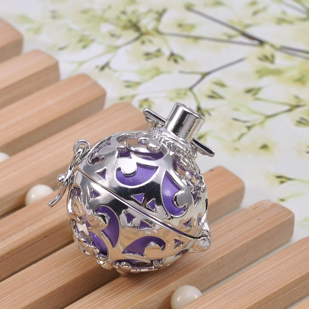 Полые клетка филигрань диффузор медальоны ожерелье для женщин ароматы