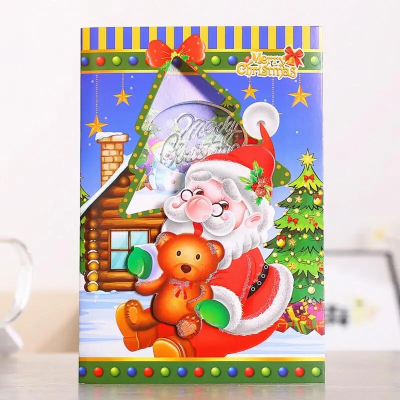 

10pcs/lot Creative Hollow Three-dimensional Christmas Music Greeting Cards Children's Students Christmas Gift Cards
