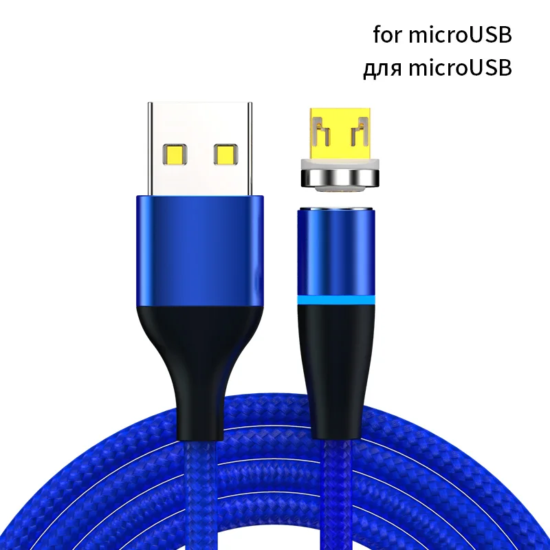 for micro usb cable Магнитное зарядное устройство Micro USB кабель type C 3A кабель для быстрой зарядки телефона Магнитный кабель для передачи данных для Iphone кабель для зарядного устройства кабель для телефона Android - Цвет: for micro usb cable