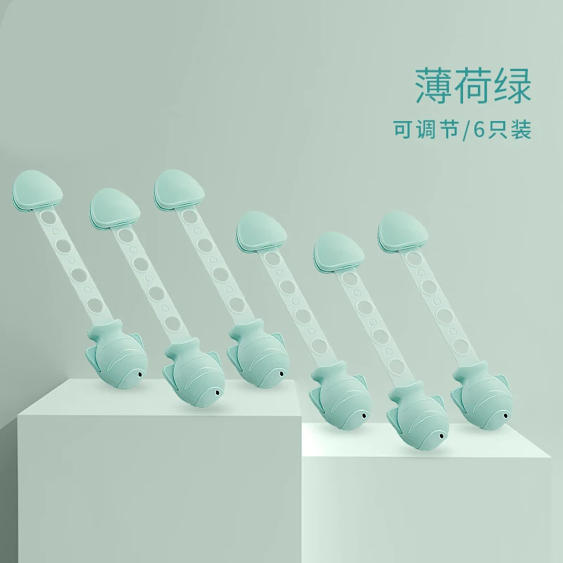 

Children's safety lock multi-function baby protection drawer lock baby anti-clamping hand cabinet door lock refrigerator lock