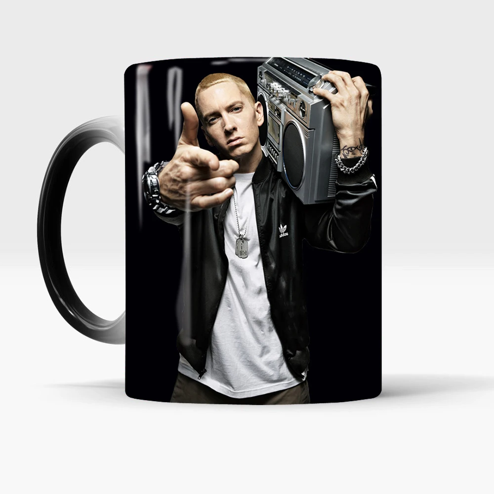 Eminem керамическая Волшебная изменение цвета молоко чай кофе кружка горячая холодная Тепловая Чувствительная чашка лучший подарок