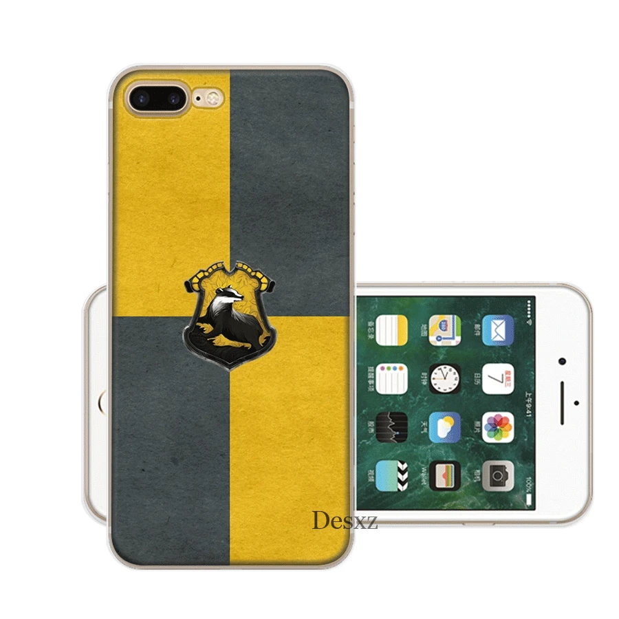 Чехол Hogwarts Hufflepuff для iPhone 6 6s 7 8 Plus 11 Pro X XS Max 5 5S SE |