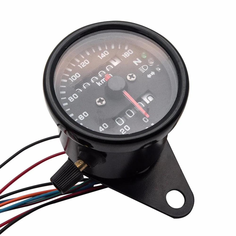12V Универсальный мотоцикл спидометр тахометр метр с светодиодный Подсветка Тахометр измерительный прибор