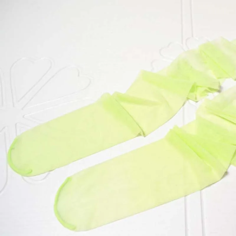 Green Женские прозрачные чулки без выреза, гладкие, тканевые, прозрачные, глянцевые, 8D, сексуальные, с открытой промежностью, блестящие, масляные колготки - Цвет: Green