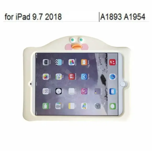 For ipad 9.7 2018 Силиконовый милый детский чехол-подставка для нового Ipad Pro 9,7 10,5 чехол для Apple Ipad 2 3 4 Air 1 2 Mini 1 2 3 4 чехол для планшета+ ручка - Цвет: For ipad 9.7 2018