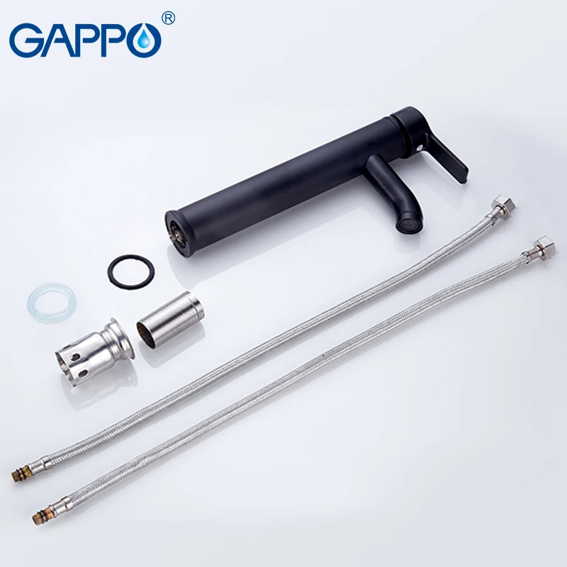 GAPPO Basin faucet mixer water stainless steel bathroom basin waterfall Deck Mounted Single Handle Faucets taps | Обустройство дома