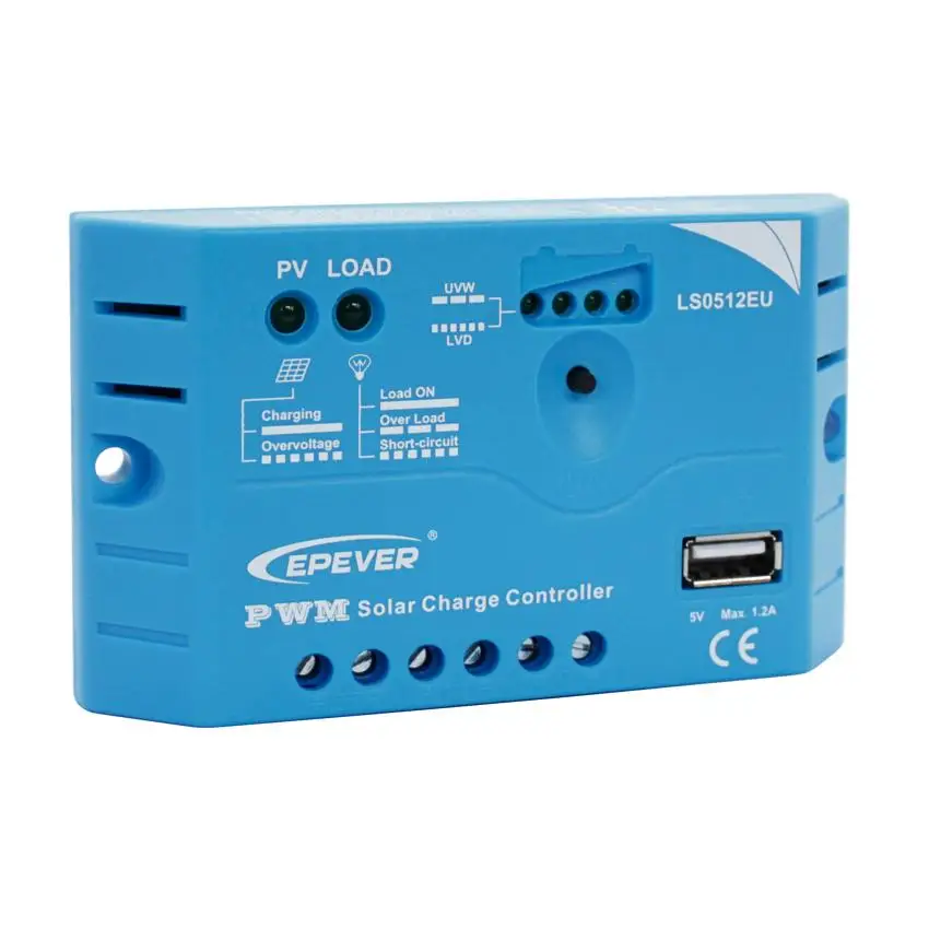 EPSOLAR LS0512EU 5A 12V EP EPEVER PWM LandStar Регуляторы солнечного зарядного устройства с 5V USB|solar