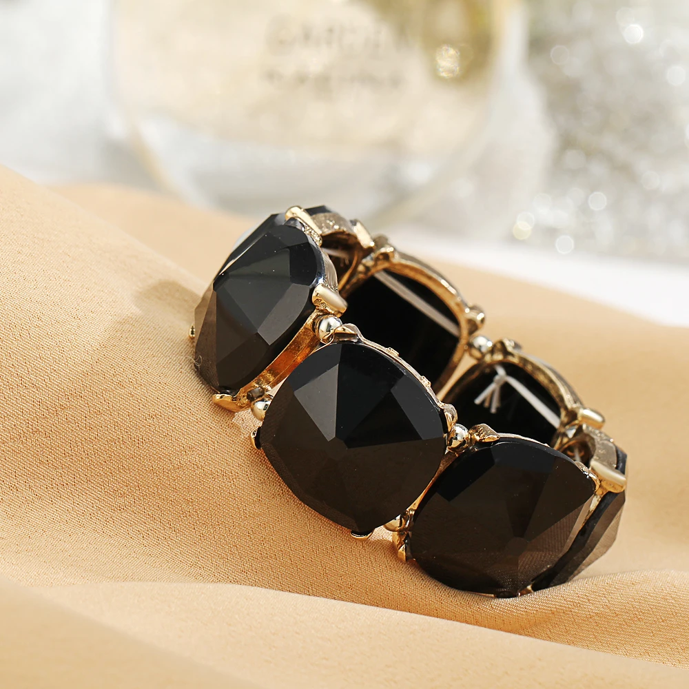 Если я Мода Сплав Акриловые браслеты и для женщин Модный черный белый цвет