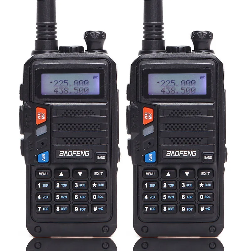 2 шт BaoFeng UV-S9 8 Вт мощная рация VHF/UHF136-174Mhz& 400-520 МГц Двухдиапазонная 10 км дальность портативная двухсторонняя рация