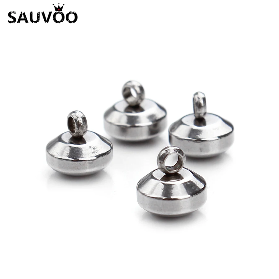 50 шт. подвески из нержавеющей стали 6 х6 мм|bails for pendants|charm bails beadssilver pendant bail |