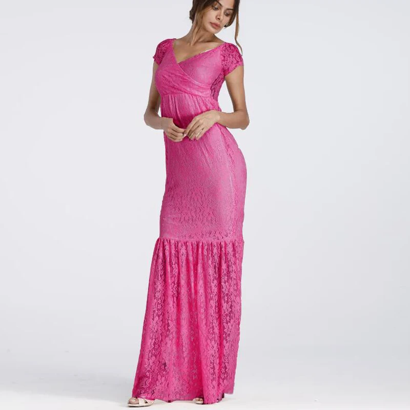 

Plus size S-XXXL Women Clothes Lace Maternity Dresses For Photo Shoot Maternity Photography Props Dresses For Pregnant