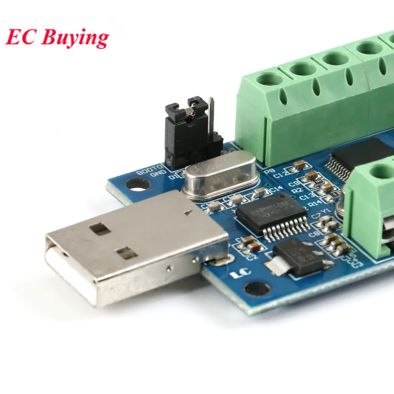 USB 10-канальный 12Bit модуль АЦП AD Модуль сбора данных образец рекламы сбора данных STM32 UART один Порты и разъёмы Вход STM32F103C8T6