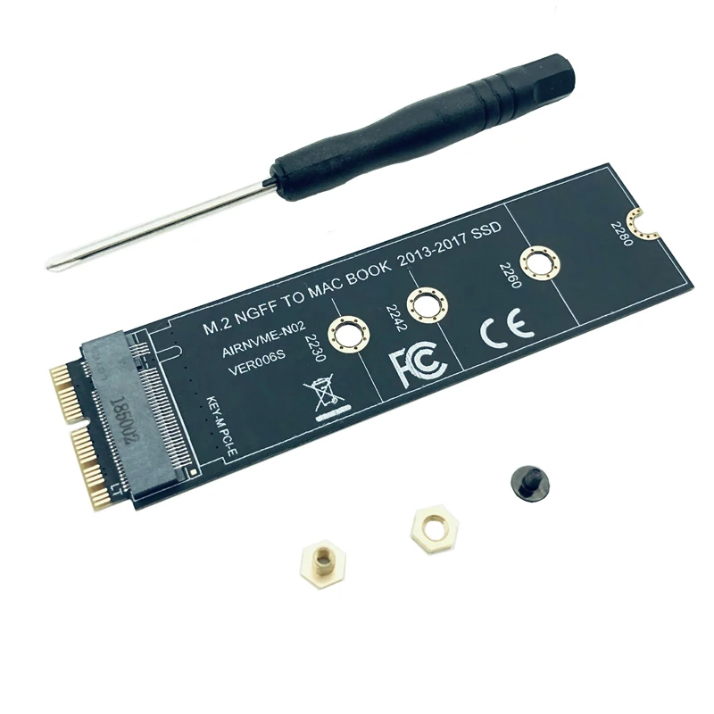 Переходники для SSD M2 на Macbook Air 2013 2014 2015 2016 2017 M.2 M ключ PCIe X4 NGFF Apple