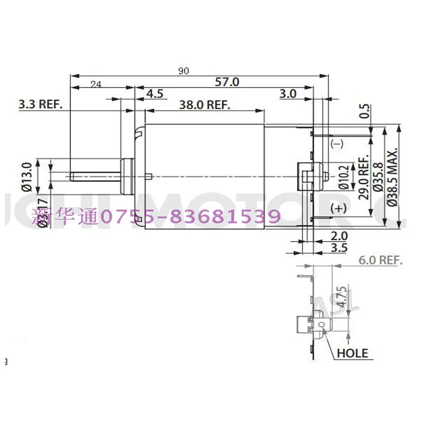 RS 555PC 3550 90 двигатель постоянного тока/микро высокоскоростной DC12V 24V|Двигатель тока