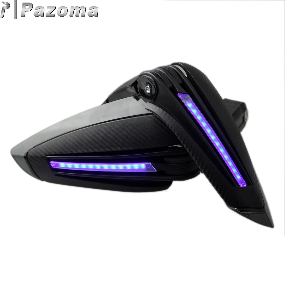 Мотоцикл PAZOMA Black X-T-armac защита для рук с синими светодиодами мотоцикл HONDA CB1000R 2011-2015