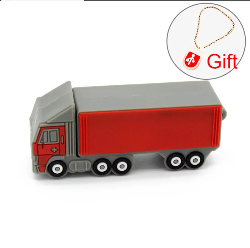 Red JASTER милый грузовик USB флеш-накопитель USB 2,0 флеш-накопитель Миньоны карта памяти Флешка 4 ГБ 8 ГБ 16 ГБ 32 ГБ 64 ГБ подарок - Цвет: Red