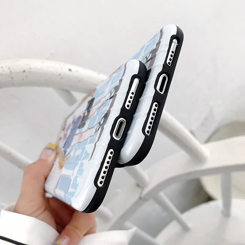 Объемный красивый мягкий белый чехол для телефона с милым мультяшным рисунком