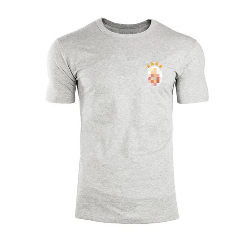 T-shirt-Light grey 95% хлопок, логотип на заказ, Мужские штаны для бега, мужская спортивная одежда, спортивный костюм, штаны, обтягивающие спортивные штаны, спортивные штаны для бега - Цвет: T-shirt-Light grey