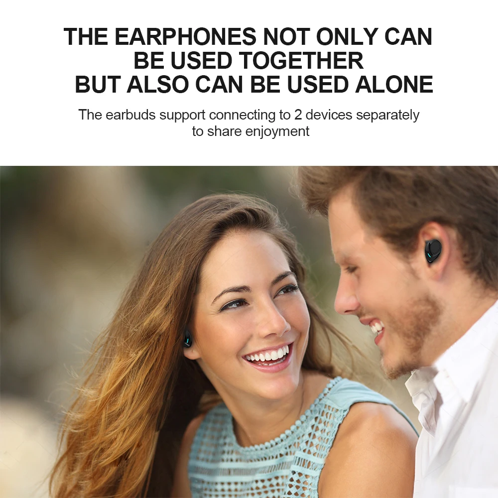 ES60 Tws двойные настоящие беспроводные наушники гарнитура с Bluetooth V5.0 спортивные для