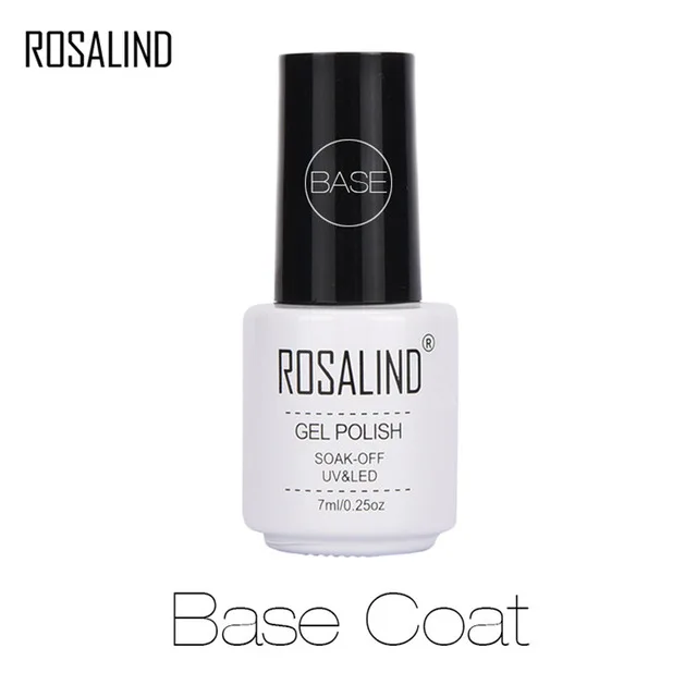 Base ROSALIND, 12 мл, цветочный Гель-лак для ногтей, дизайн геля, Полупостоянный УФ-светильник, замачиваемый, для дизайна ногтей, маникюрный лак, Гель-лак - Цвет: Base