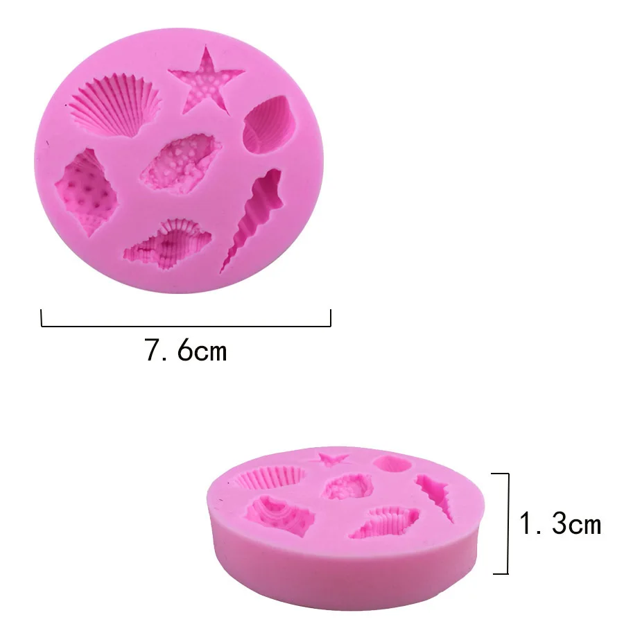 Морская жизнь Силиконовая Форма Фондант Gunpaste Торт Кондитерские инструменты для