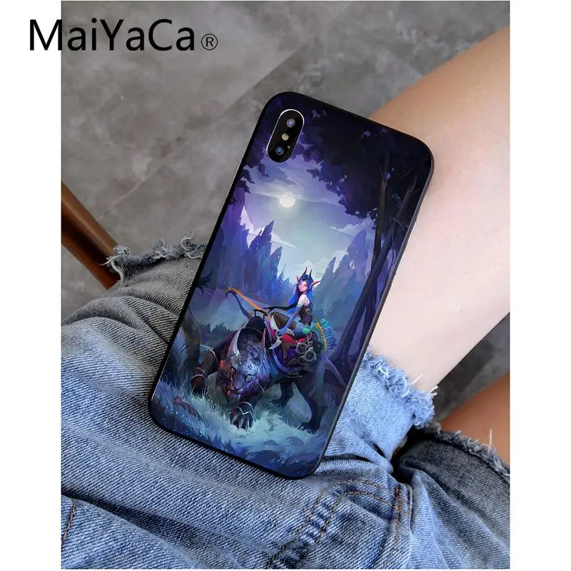 A6 MaiYaCa Shadow Fiend Dota 2 Smart Cover черный мягкий чехол для телефона для iPhone 6S 6plus 7plus 8 8Plus X Xs MAX 5 5S XR - Цвет: A6