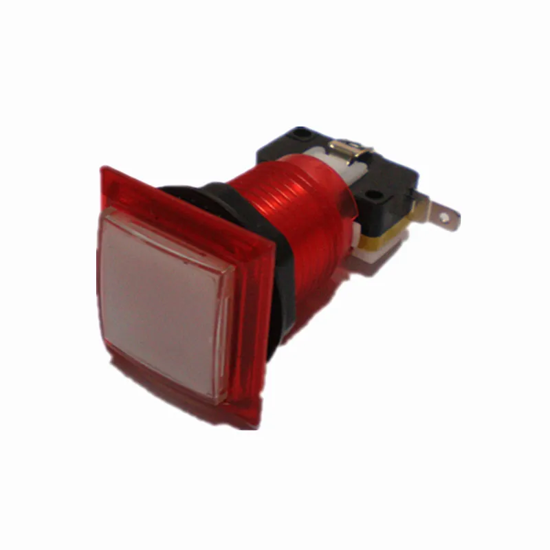 

10Pcs 32MM*32mm Square illuminated push button switch for Arcade game machine for sale