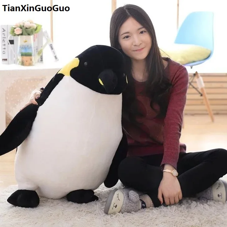 

fillings plush toy large 80cm lovely cartoon penguin plush toy penguin soft doll hugging pillow birthday gift s0583