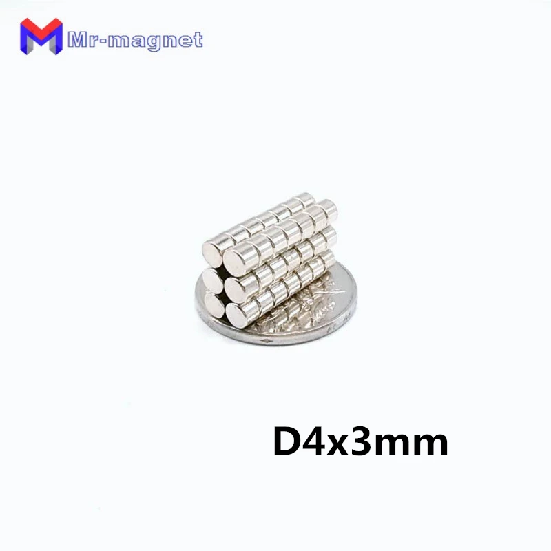 

Магнит Неодимовый, d4mmx3, 4x3 мм, 4x3 мм, 1000 шт.