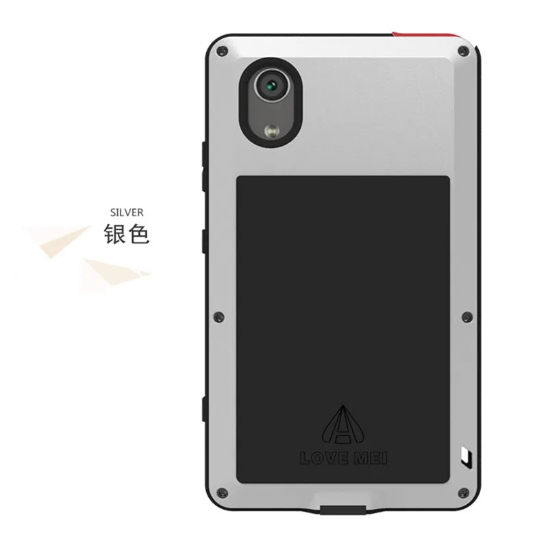

Love Mei Full Body Shockproof Dustproof Aluminum Alloy Metal Gorilla Glass Cover Case For Sony Xperia XA1 XA2 Plus Ultra Case