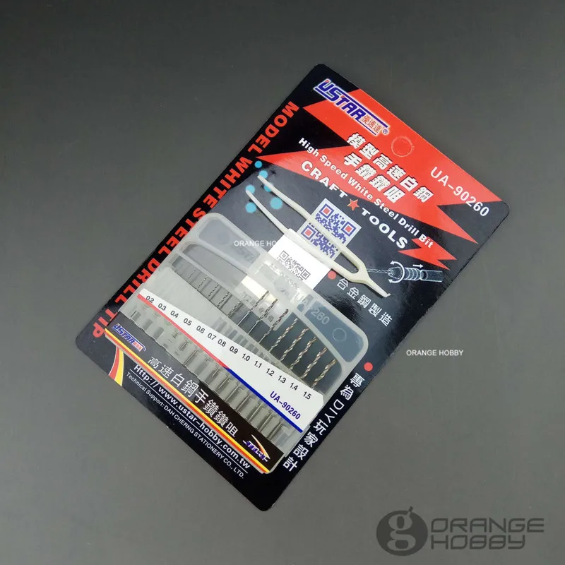 OHS Ustar 90260 модель высокого Скорость белый Сталь сверло(14 шт./компл.) хобби режущие инструменты изысканные аксессуары