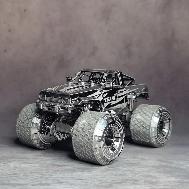 Металлическая Сборная модель автомобиля NANYUAN I32206 OFF-ROADER 3D пазл супер большие шины