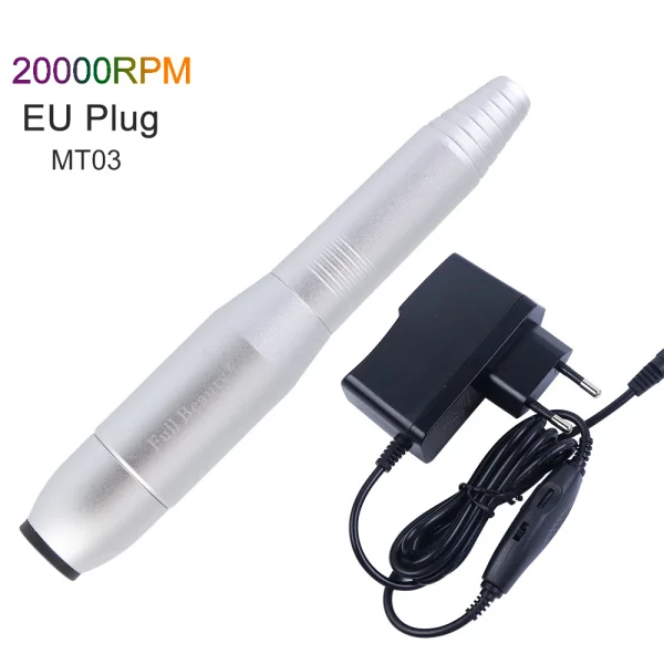 MT03-EU Plug 20000 ОБ/мин профессиональная электрическая дрель для ногтей серебристо-фиолетовая Машинка для педикюра для маникюрной пилки инструменты для маникюра LEMT01-03-1 - Цвет: MT03-EU Plug