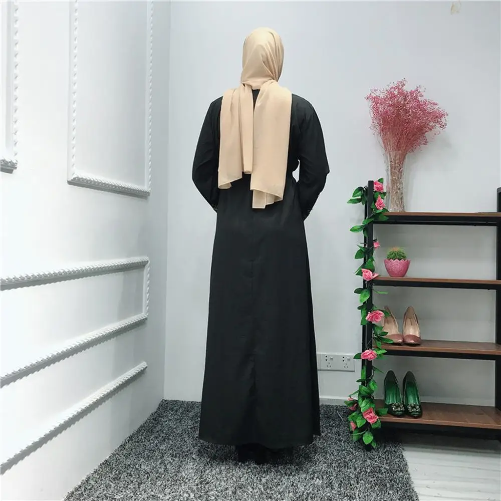 Платье женское длинное с ажурной вышивкой открытым кардиганом