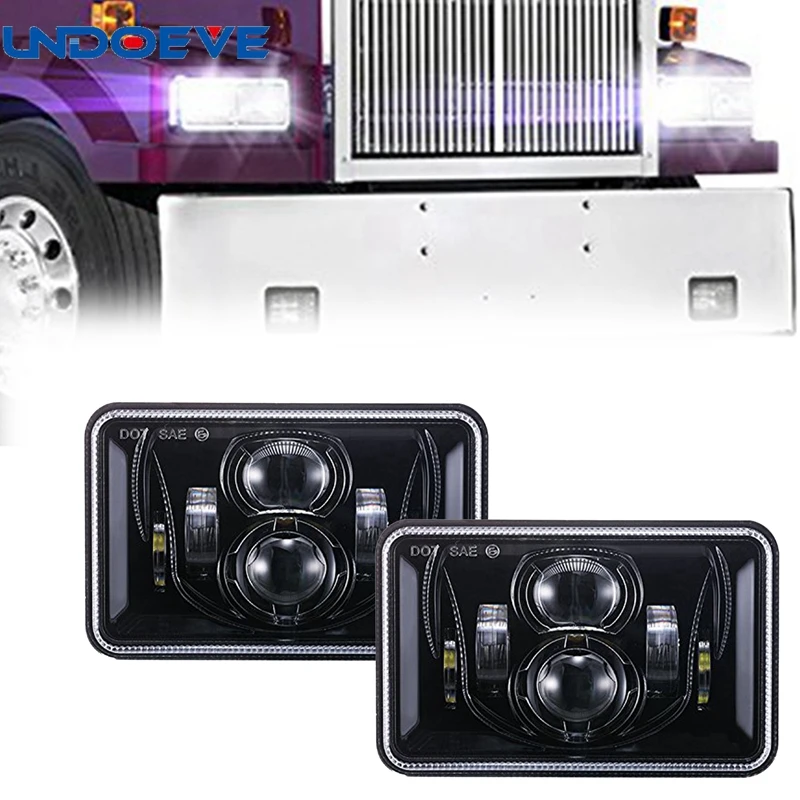 4x6 дюймовые светодиодные фары H4 Plug H4651 H4652 H4656 H4666 H6545 проектор для фонарей с