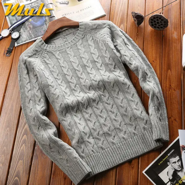 Свитер мужской шерстяной с круглым вырезом на осень/зиму|sweater turtleneck|sweater holdersweater