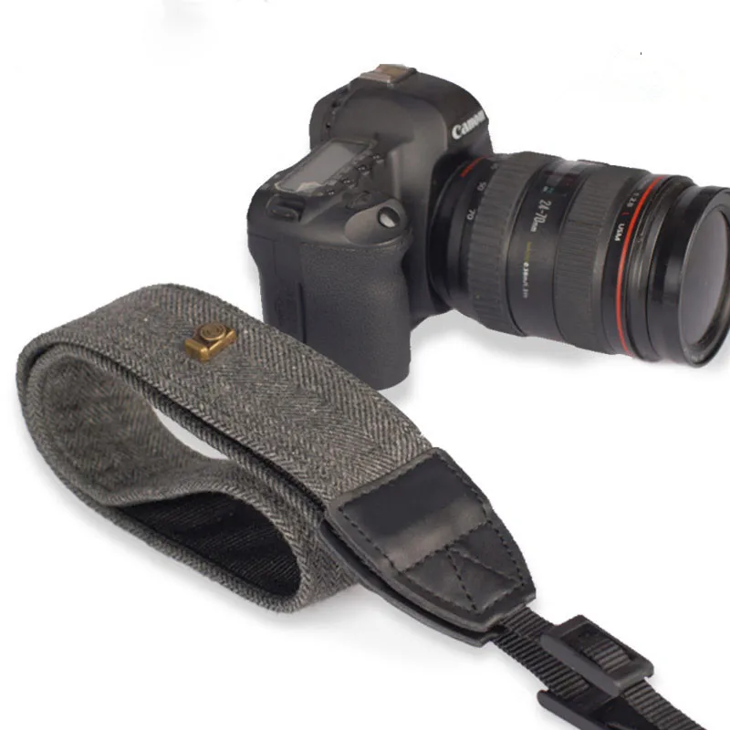 Винтажный ремешок из натуральной кожи и хлопка для камеры Леопардовый серии SLR DSLR